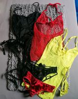 verschiedene Dessous rot schwarz sexy Body Babydoll Slips XS S Nordrhein-Westfalen - Oberhausen Vorschau