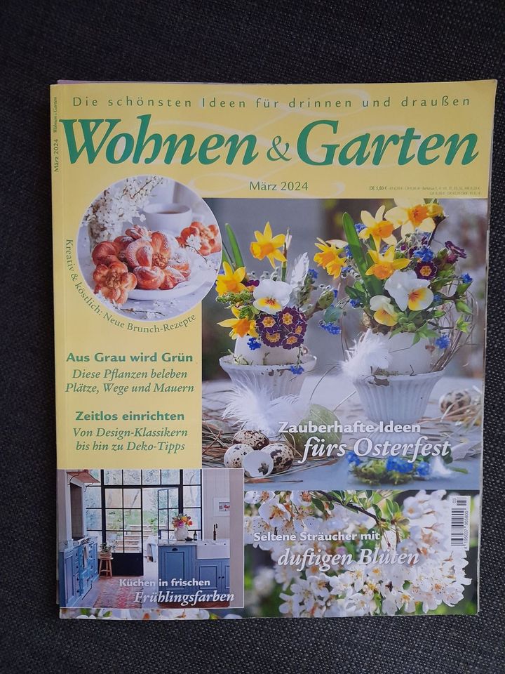 2x "WOHNEN & GARTEN" Zeitschrift in Leimen