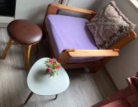 Sessel& Stuhl voll Holz Lounge Hocker von Bambus und Nierentisch Mitte - Gesundbrunnen Vorschau