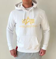 Alpha Industries Logo Hoodie Kapuzenpullover Größe M weiß Hoody Bayern - Augsburg Vorschau