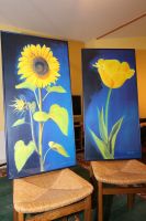 Bilder Michael Loeb Tulpe und Sonnenblume, Kunstdruck 50 x 100 cm Niedersachsen - Gleichen Vorschau