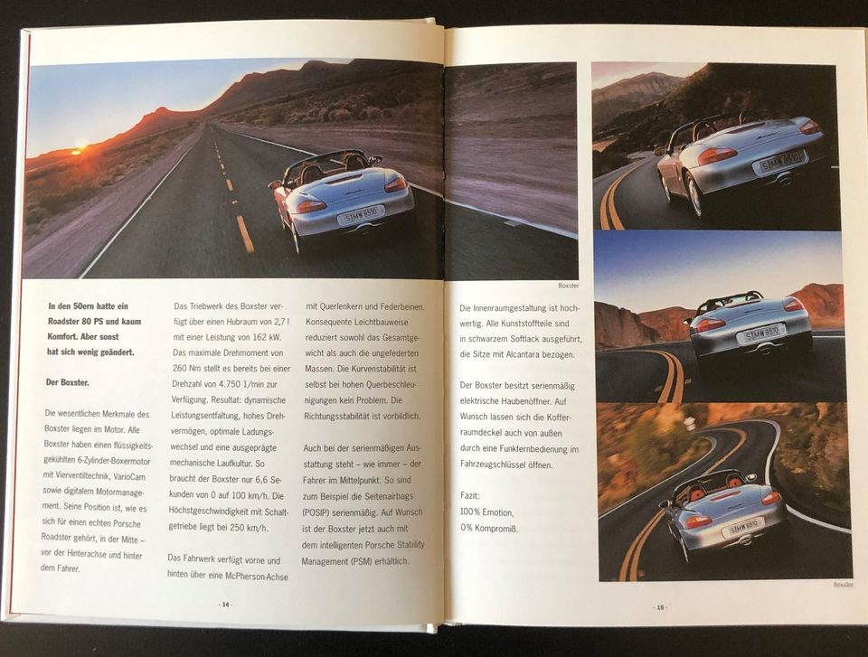 Porsche Boxster Boxster S Werbung Buch in Neunkirchen Siegerland