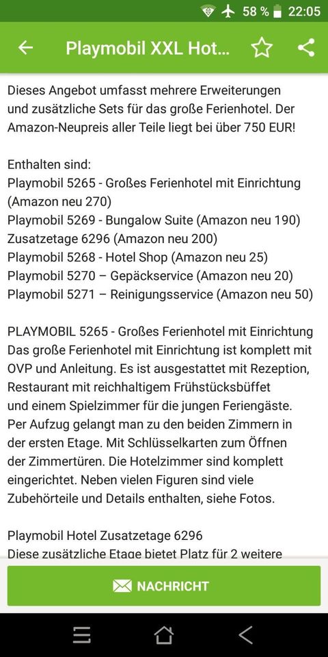 Playmobil 5265 5269 6296 Ferienhotel mit Shop in Wolfach