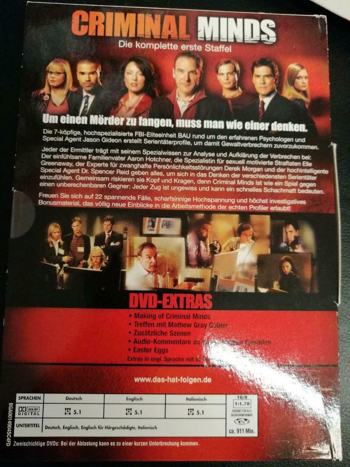 Criminal Minds Staffel 1+2 DVD in Kiel