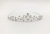 Diadem versilbert nickelfrei Strass Krone Haarschmuck Baden-Württemberg - Meckenbeuren Vorschau