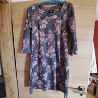 Kleid Herbst Winter Gr. 40 mit Rosendruck Hessen - Dornburg Vorschau