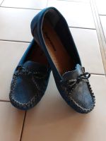 Mokassins Ballerina Slipper blau Glitzer 38 Baden-Württemberg - Hohentengen Vorschau