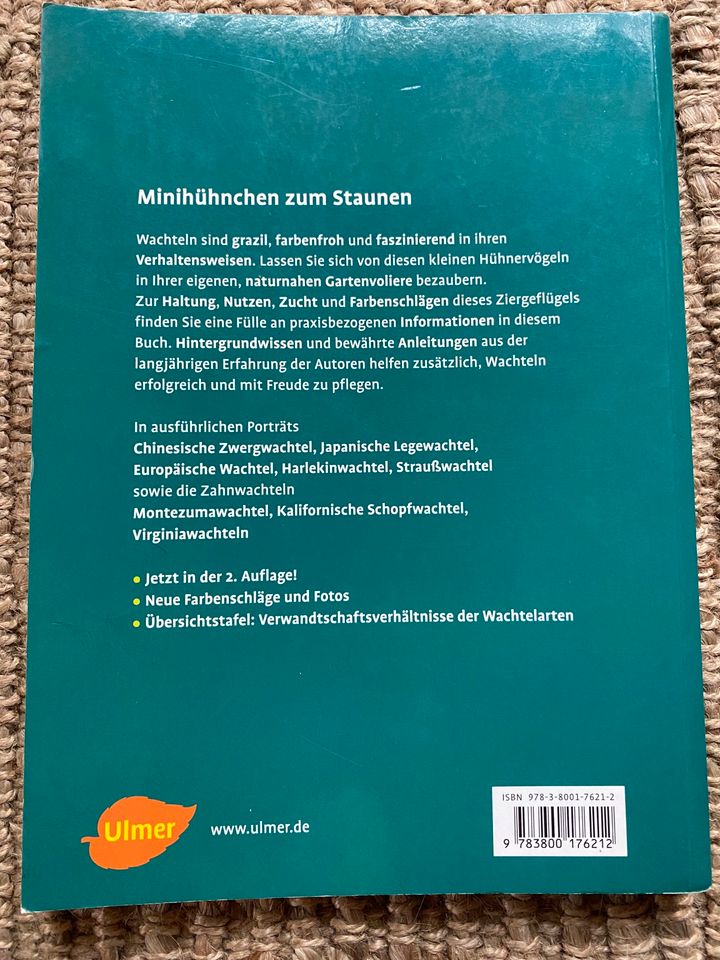 Wachteln  Friedel B. Bernhard K. Ulmer Verlag in Sankt Thomas