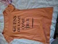guess T-Shirt Orange braun Feder Logo S 36 Nordrhein-Westfalen - Porta Westfalica Vorschau