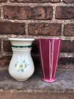 Vase vintage rosa beige Sachsen - Pegau Vorschau