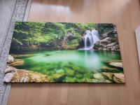 Leinwand Bild Wasserfall 120 x 80 cm Wald See Natur Bayern - Kiefersfelden Vorschau