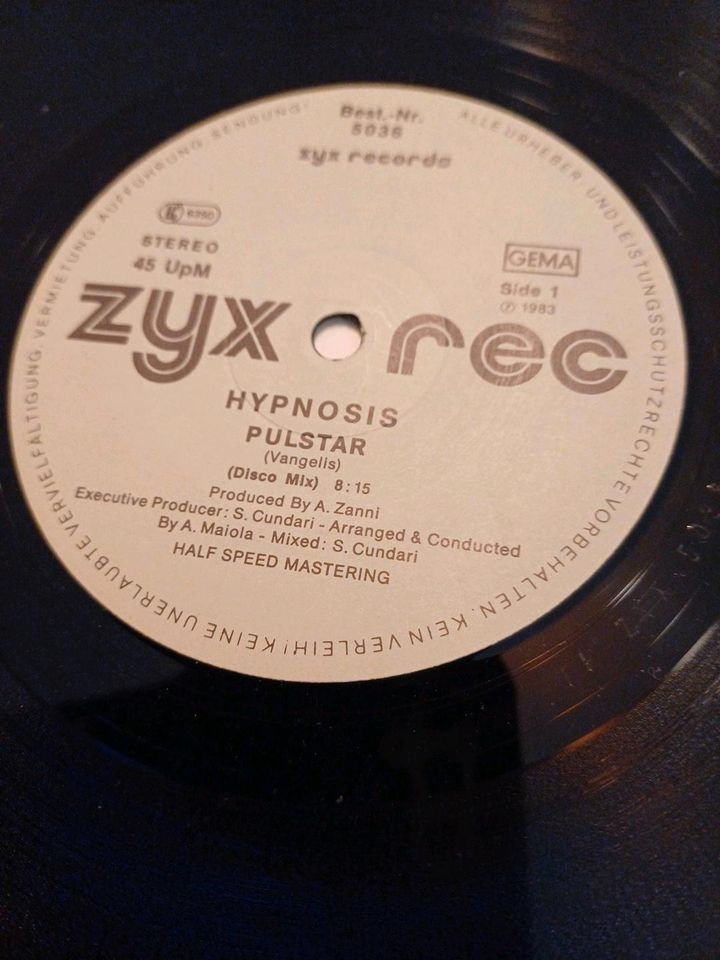 Pulstar hypnosis Schallplatte 12" Maxi Single Vinyl in Möglingen 