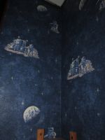 2 Tapetenrollen Astronaut Rover Planet blau - leuchtet im Dunkeln Nordrhein-Westfalen - Spenge Vorschau
