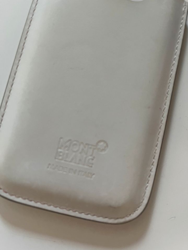 Montblanc weiße Handy Lederhülle 5s in Rosenheim