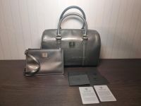 EILT Handtasche MCM silber Hochglanz Ivana Patent Bowling Bag Saarland - Kleinblittersdorf Vorschau