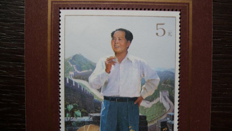 Briefmarkenrarität Mao Tse tung Sonderbriefmarke in Nieder-Olm