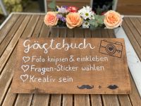 Hochzeit Deko Dekoration Gästebuch Schild Anleitung Fotobox Holz Frankfurt am Main - Harheim Vorschau