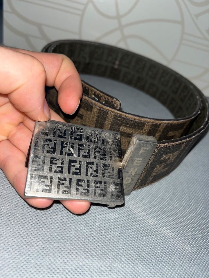 Fendi Monogram Vintage reversible Belt Gürtel in Oldenburg