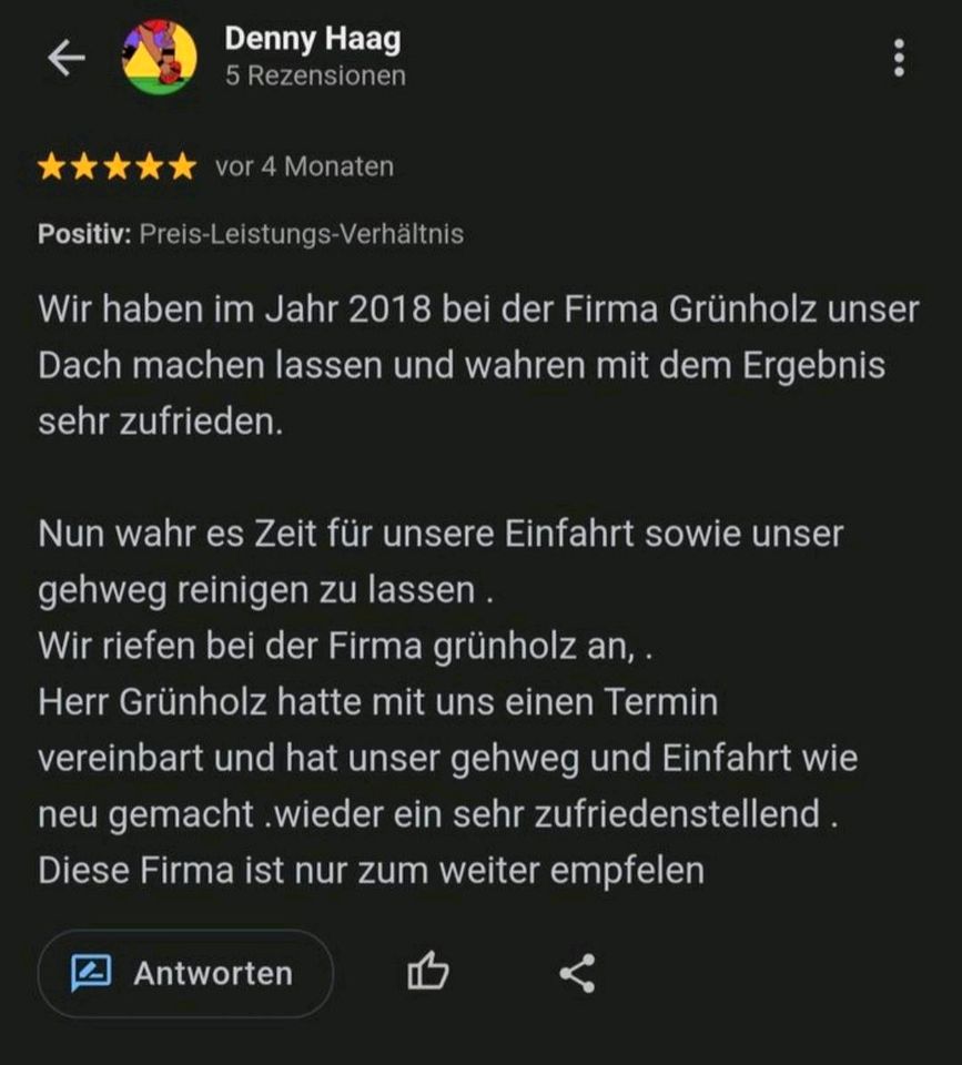 Steinreinigung, Dachreinigung Terrassenreinigung Dachbeschichtung in Düsseldorf