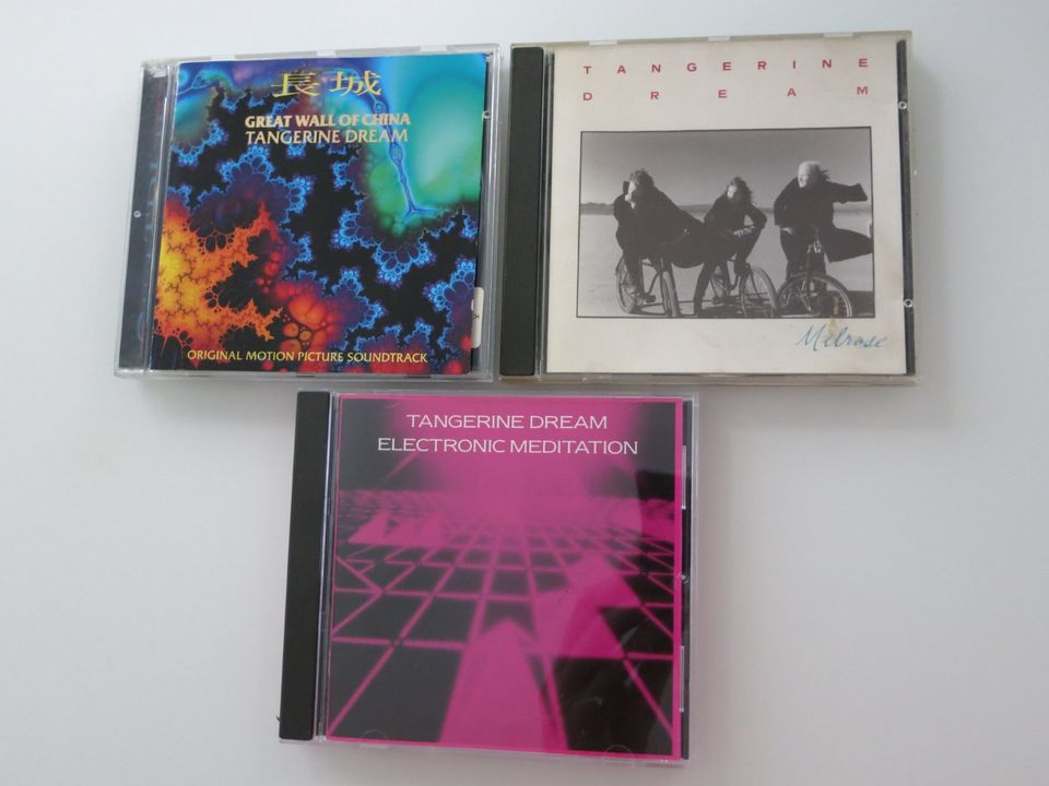 3 CD's Tangerine Dream "Melrose,Great wall of China,Electronic.." in Berlin