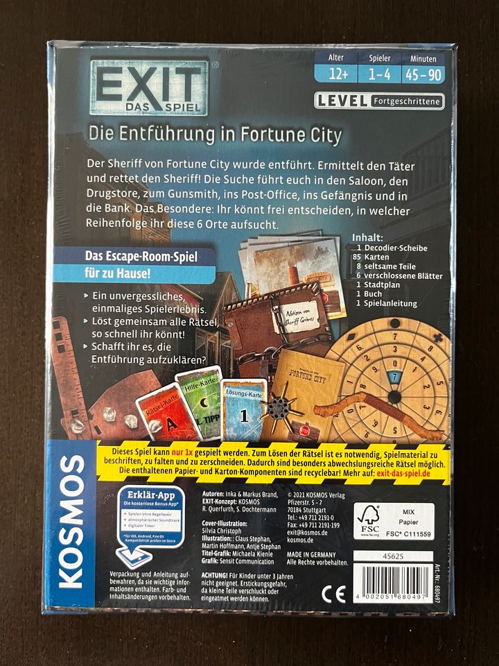 EXIT Das Spiel - Die Entführung in Fortune City in Emmerthal