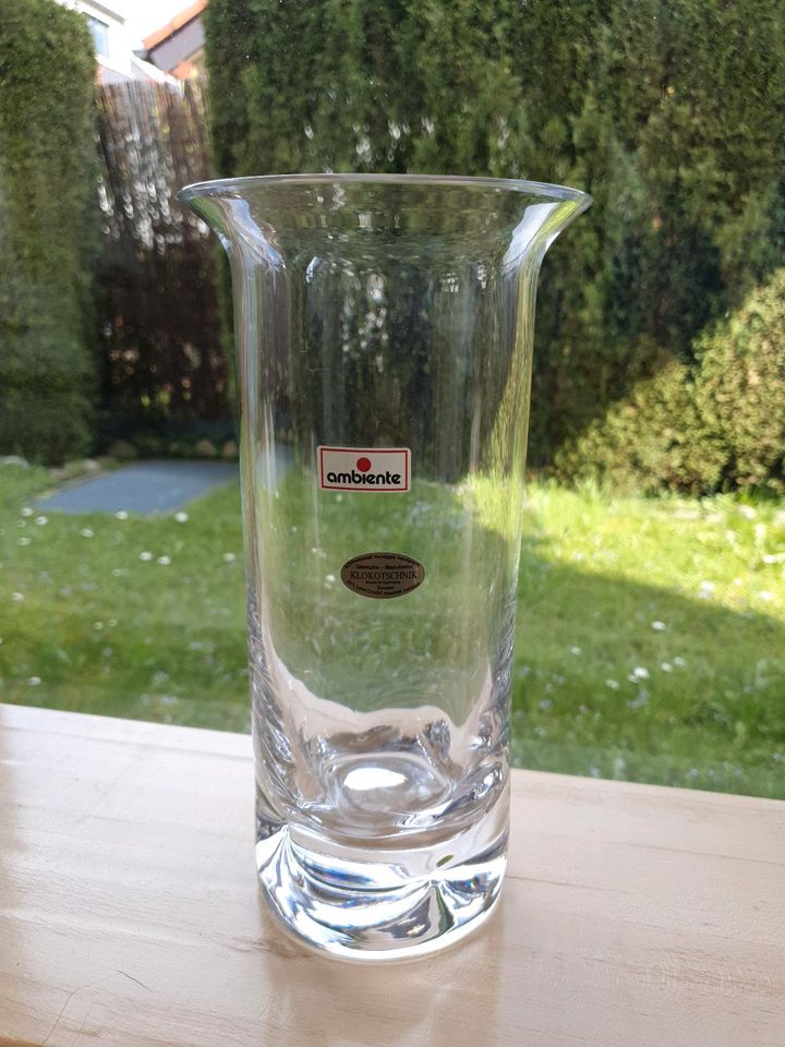 Ambiente, Vase, Glashütte Klokotschnik, Zwiesel,  neu in Unterhaching