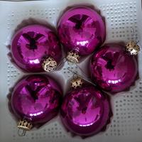 Weihnachtskugeln (violett und blau) aus Glas Vintage 70er Jahre Nordrhein-Westfalen - Lotte Vorschau