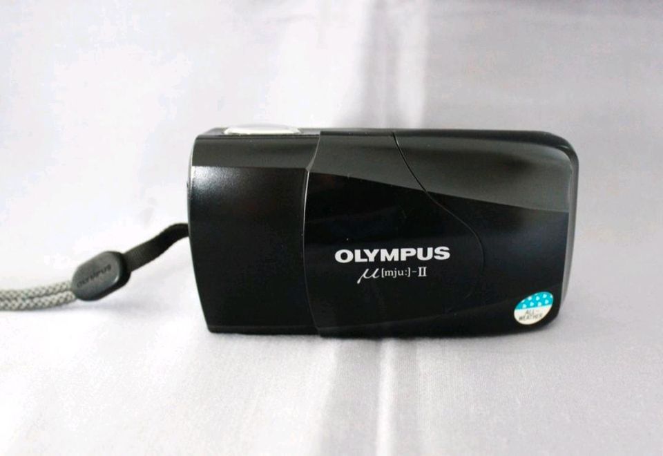 Olympus mju-II mju 2 Kompaktkamera Analogkamera 35mm Schwarzan. in Osterholz-Scharmbeck