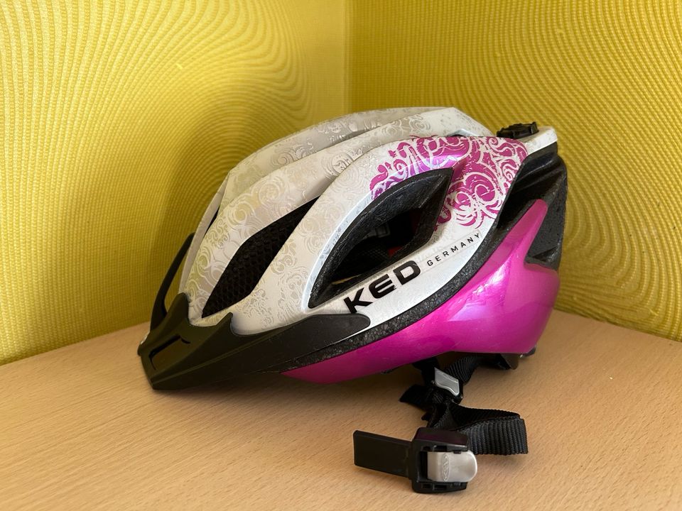 KED Spiri II M 52 - 58 Fahrrad-Helm silber pink Kinder Mädchen in Lünen