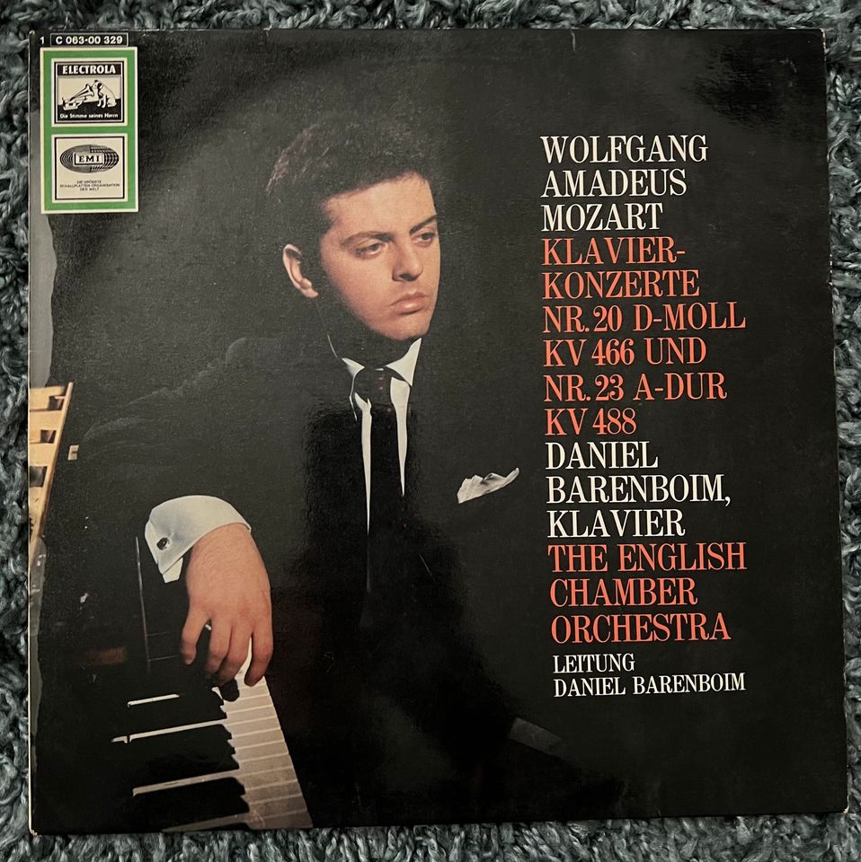 Wolfgang Amadeus Mozart Klavierkonzerte, LP Daniel Barenboim in Herten