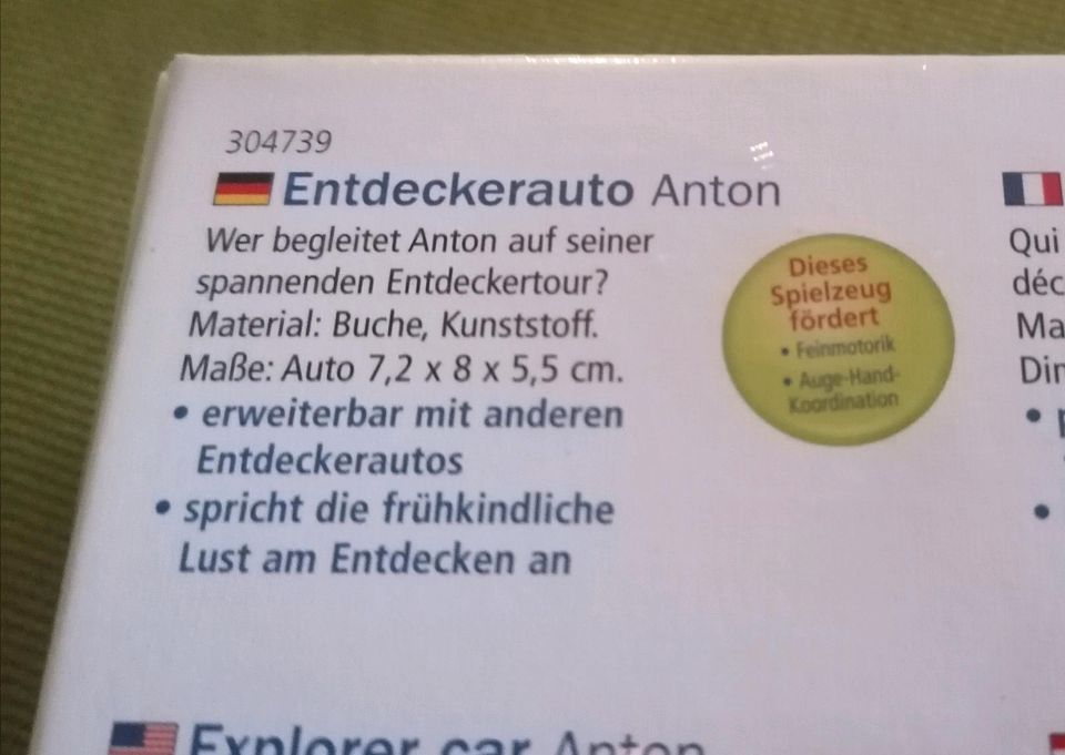 Haba Entdeckerautos Anton Holzspielzeug NEU in Kraftsdorf