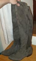 TAMARIS Overkneestiefel Gr. 37 Wildleder, taupe Sachsen - Görlitz Vorschau