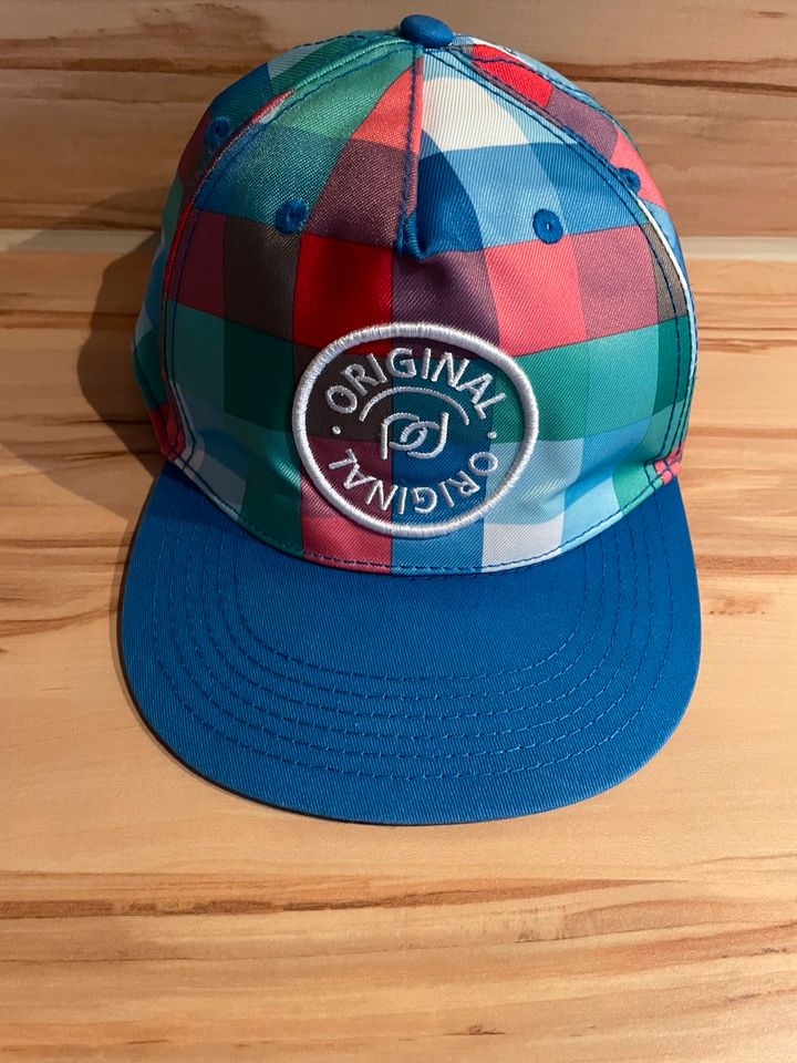 ❤️ Cap Cappy Kappe Baseball H&M blau grün rot kariert 134 152 in Oer-Erkenschwick