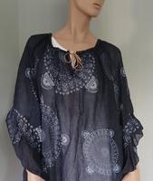 luftige Bluse - Y.Y. - dklblau weiß gemustert - Gr. 44/46 Nordrhein-Westfalen - Ennigerloh Vorschau