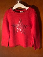 s.Oliver Strickpullover Pullover rot 104 110 Pailletten Stern Nordrhein-Westfalen - Bocholt Vorschau