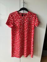 Neuwertiges Sommerkleid mit Blumen Gr. 38 rot Hessen - Wiesbaden Vorschau