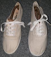 Weiße Stoff-Schuhe Sneaker Gr. 40 Dortmund - Brackel Vorschau