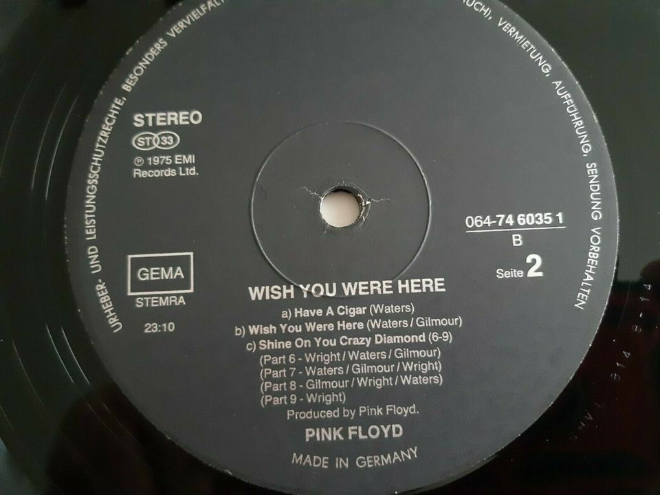 Vinyl Sammlung Hier LP Pink Floyd / Wish You were Here (superrar in Mühlheim am Main