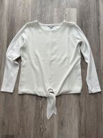 Shirt Longsleeve Comma weiß Knoten Chiffon Hessen - Wetzlar Vorschau