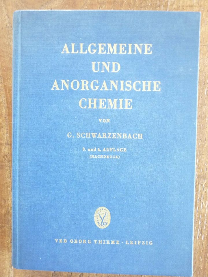 Allgemeine und Anorganische Chemie von Schwarzenbach in Langenfeld