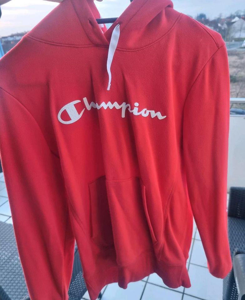 CHAMPION WOMAN Kaputzenpullover SWEATSHIRT/ Frauen rot in Aschaffenburg