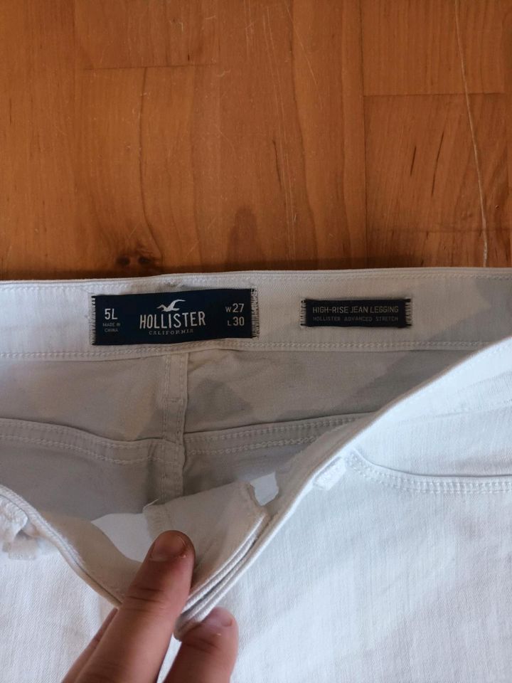 Weiße Jeans,Hollister, w27 L30, neu in Himmelpforten