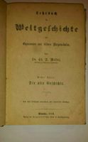 Dr.Welter, Lehrbuch der Weltgeschichte für Gymnasien,  1873 Nordrhein-Westfalen - Nettetal Vorschau