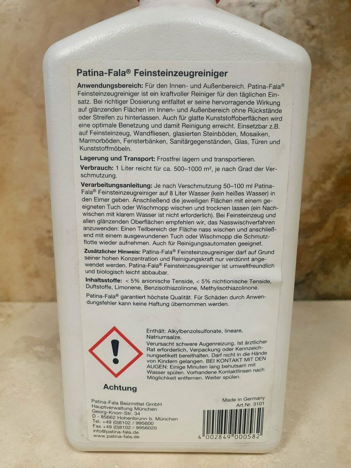 Patina-Fala Feinsteinzeug- und Fliesenreiniger, FR1, 1l in Wolnzach