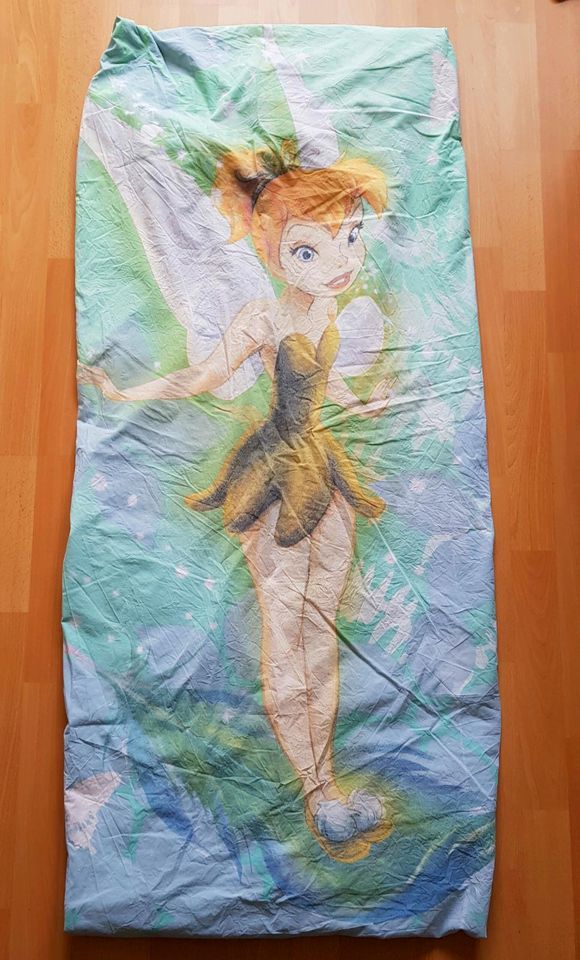 DISNEY Tinkerbell Bettwäsche/-zeug Kinder (Kissen Decke grün Fee) in Bad Homburg