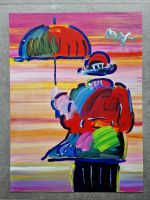 Original PETER MAX Umbrella Man KUNSTWERK Handgemahlt 2007 Nordrhein-Westfalen - Ratingen Vorschau