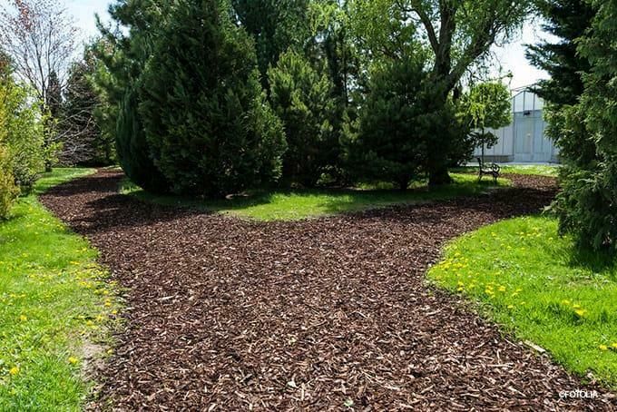 Hackschnitzel Unkrautschutz Beetabdeckung Paddock Rindenmulch in Schwabmünchen