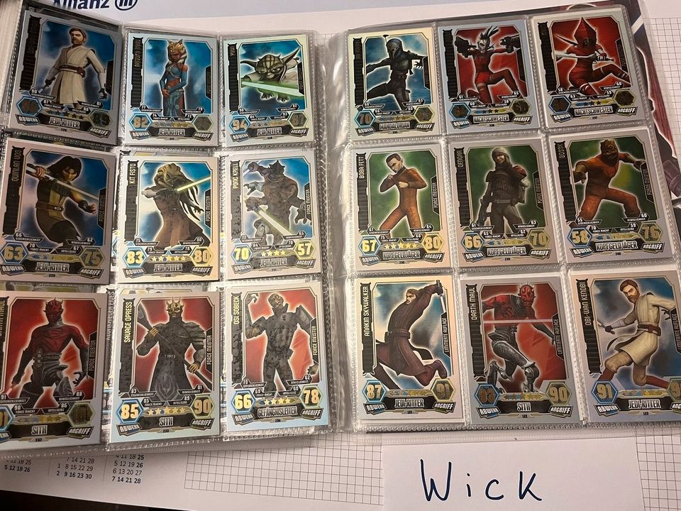 Star Wars Force Attax Serie 3 Clone Wars (komplett) in Preetz