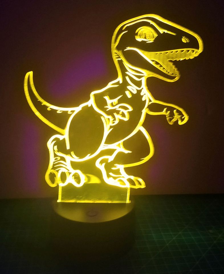 Acryl Bild Dino T-Rex mit LED Einzelstück in Weyhe