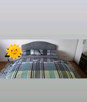Bett Doppelbett 140x200 grau stoff Hadern - Blumenau Vorschau